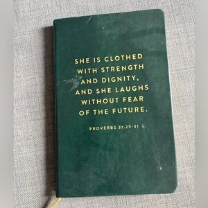 Green Journal with Inspirational Quote